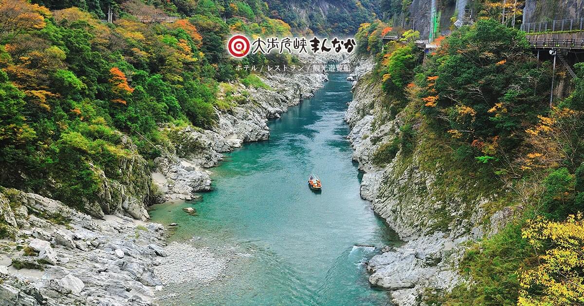 峡谷の湯宿 大歩危峡まんなか — 三好市大歩危 · 吉野川の渓谷を望む硫黄泉の露天と郷土料理
